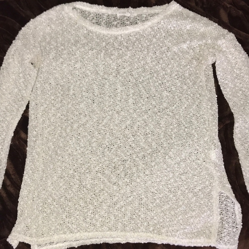 Sheer White Sweater